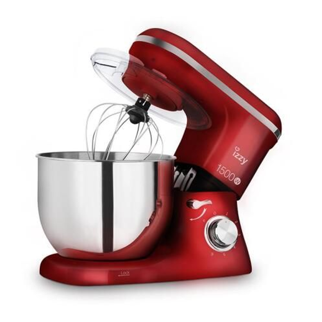 Izzy Κουζινομηχανή με Ανοξείδωτο Κάδο 1400W 7lt IZ-1500 Spicy Red